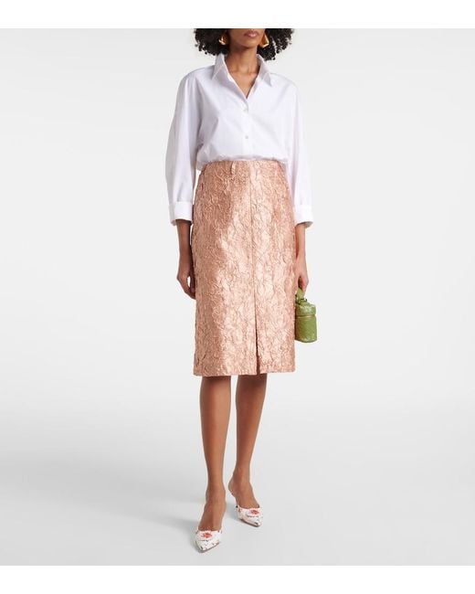 Manolo Blahnik Pink Kifatmu 50 Floral Embellished Satin Mules
