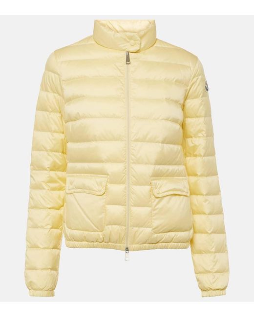 Moncler Yellow Lans Quilted Down Jacket