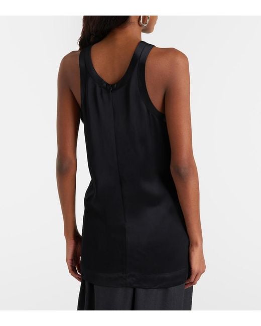 Totême  Black Satin Top
