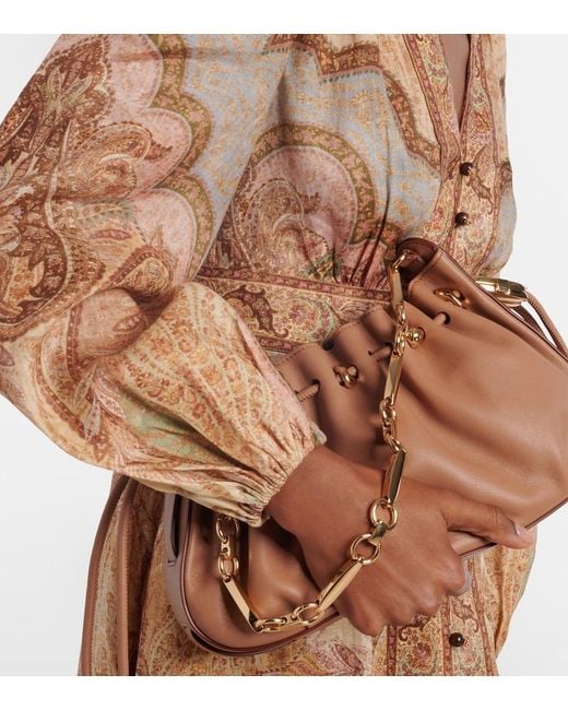 Zimmermann Natural Wanderlust Linen Midi Dress
