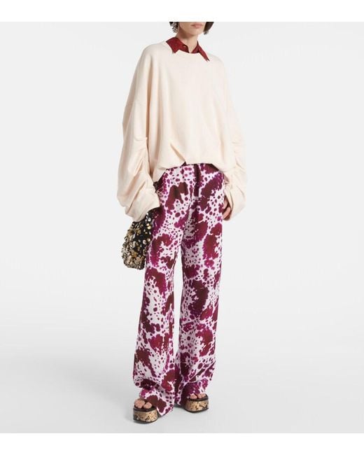 Dries Van Noten Natural Cotton Sweatshirt