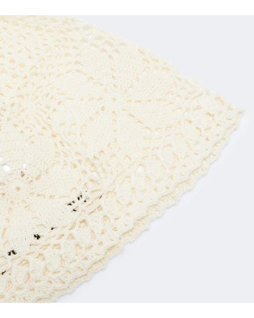 Magda Butrym Natural Crochet Cotton Beanie