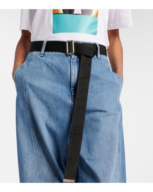 Plan C Blue High-Rise Wide-Leg Pants