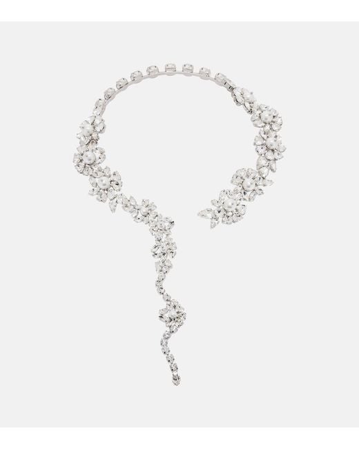 Simone Rocha Multicolor Fragment Heartbloom Embellished Necklace