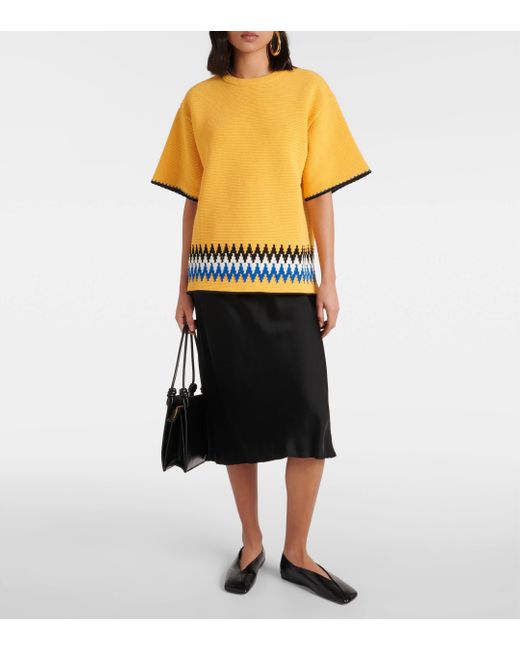 T-shirt en coton Jil Sander en coloris Yellow