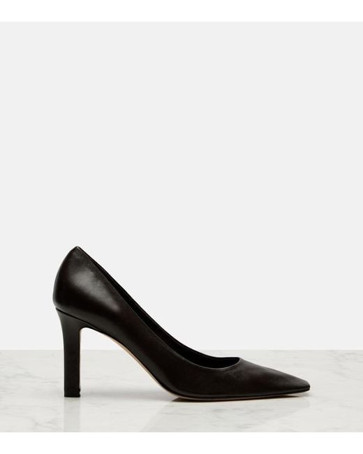 The Row Black Pumps Carla 80 Aus Leder