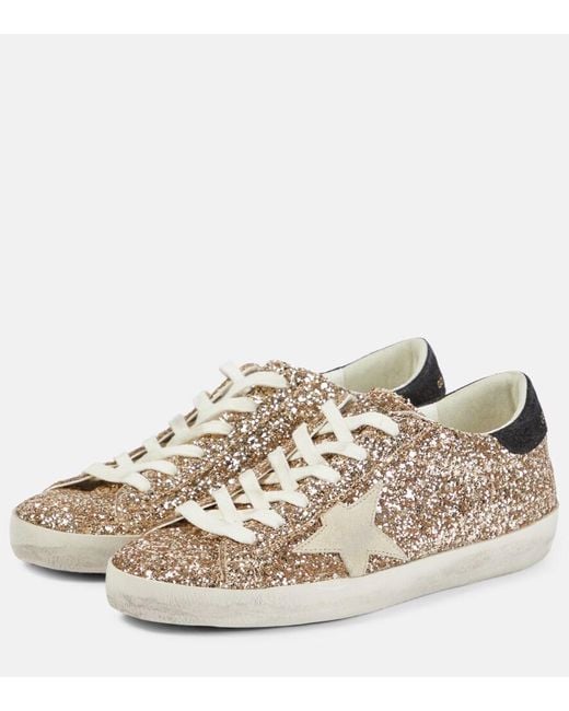 Golden Goose Deluxe Brand Metallic Superstar Glitter Sneakers