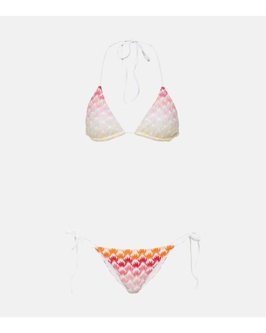 Missoni Pink Crochet Bikini