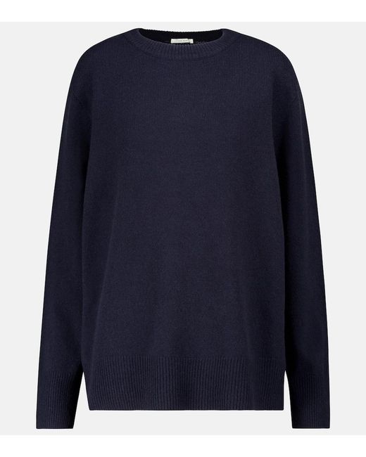 The Row Blue Sibem Wool And Cashmere Sweater