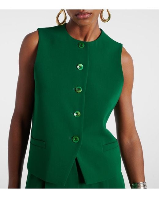 Max Mara Green Denver Cady Vest