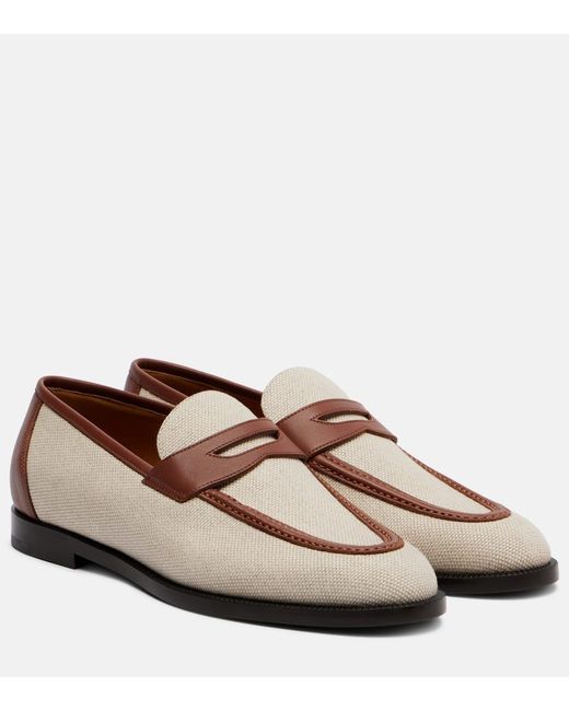 Loro Piana Women's Sergio Walk Leather Loafers Brown
