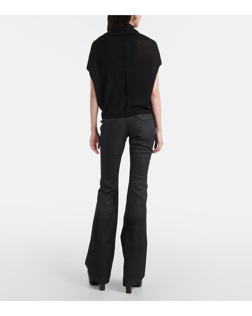 Rick Owens Black Virgin Wool Top