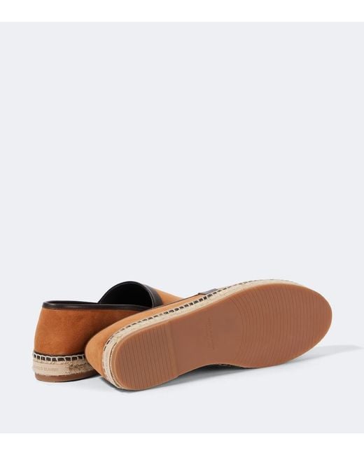 Manolo Blahnik Brown Nerano Suede Espadrilles for men