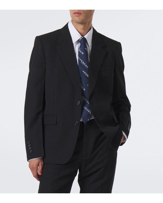 Givenchy Blue Shadow Silk Tie for men