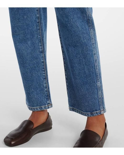 Jeans Rectos Abigail De Tiro Alto Khaite de color Blue