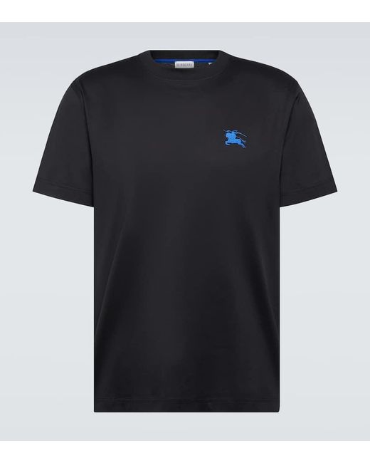 Burberry T-Shirt aus Baumwoll-Jersey in Black für Herren