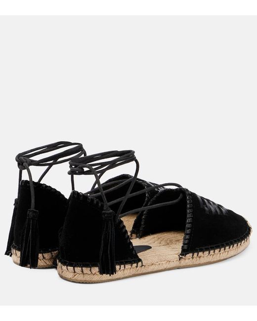 Isabel Marant Black Celsi Leather Espadrilles