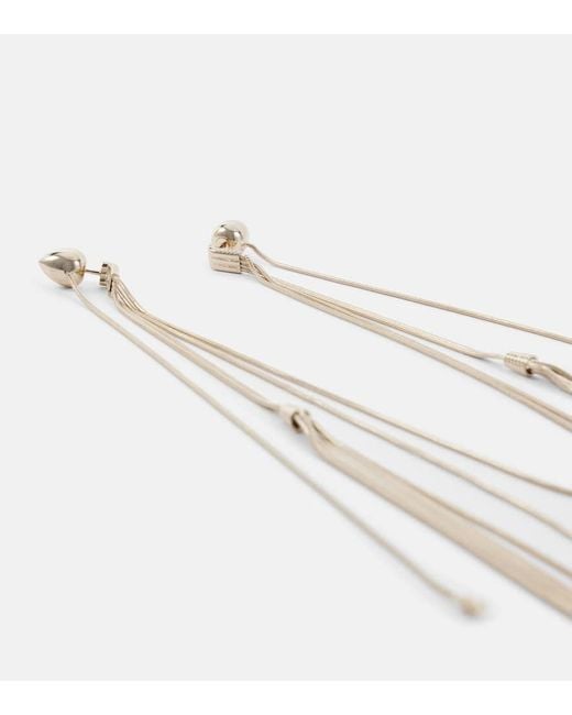 Alaïa White Chain Necklace Earrings