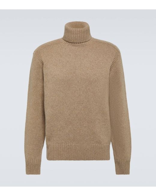 Polo Ralph Lauren Natural Wool And Cashmere Turtleneck Sweater for men