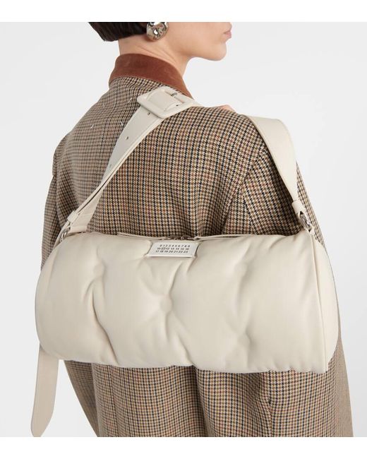 Maison Margiela White Glam Slam Leather Shoulder Bag