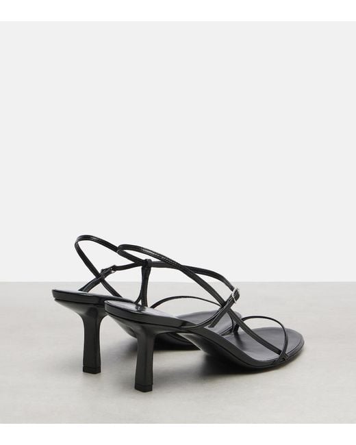The Row Metallic Bare Leather Sandals