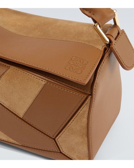 Loewe Tote Bag Puzzle Small Aus Leder in Brown für Herren