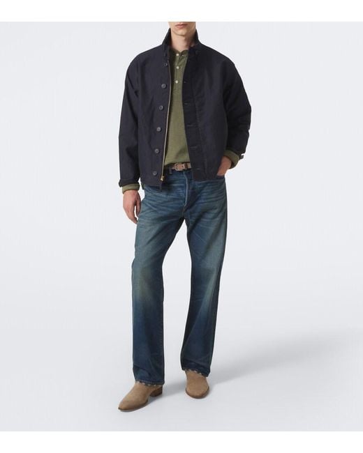 RRL Blue Straight Jeans for men