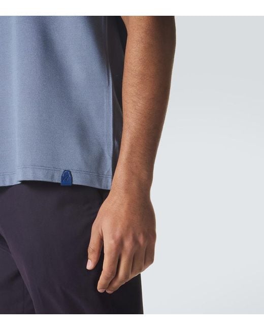 Brioni Blue Silk Polo Shirt for men