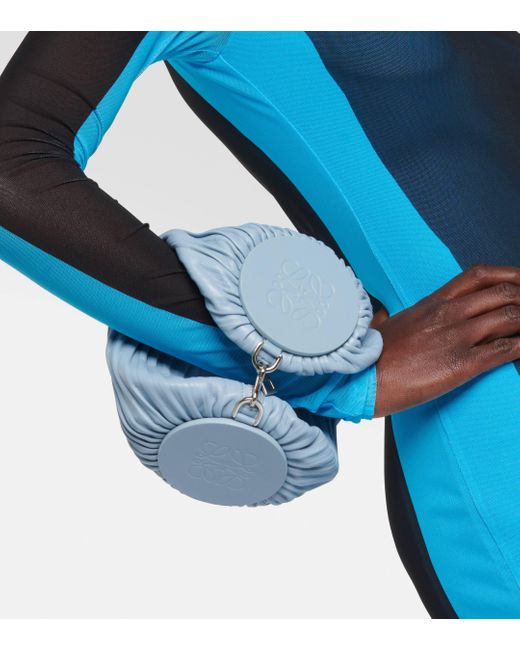 Loewe Blue Bracelet Leather Shoulder Bag