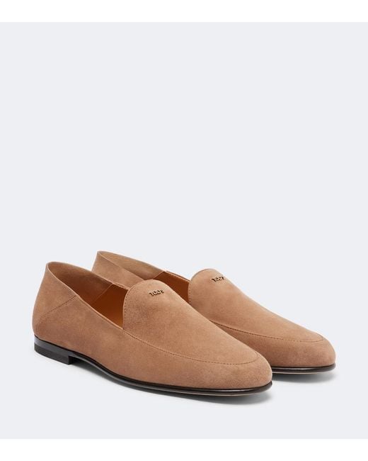 Tod's Brown Suede Loafers