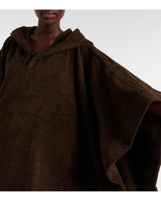 Alaïa Brown Cotton Terry Hoodie