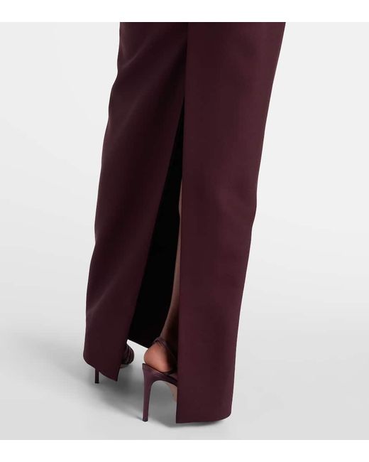 David Koma Purple Robe Aus Einem Wollgemisch Mit Pailletten