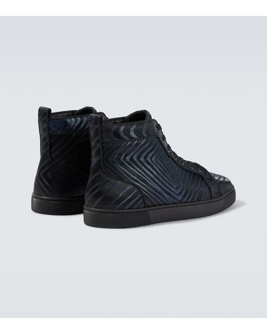 Christian Louboutin Black Louis High-Top Sneakers for men