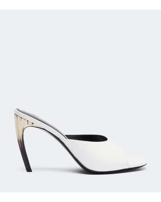 The Attico White Betta Leather Mules