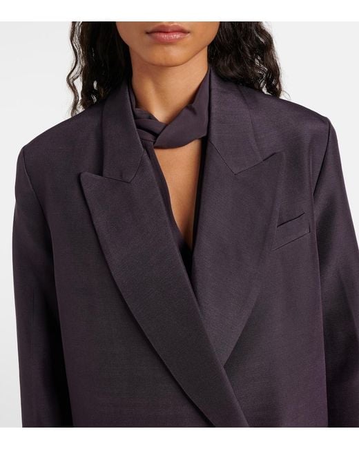 Joseph Blue Joly Evening Wool And Silk Blazer