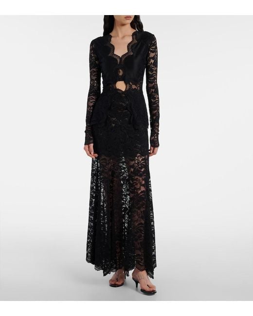 Rabanne Black Lace Top
