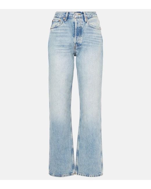Jeans Regular 90S A Vita Alta di Re/done in Blue