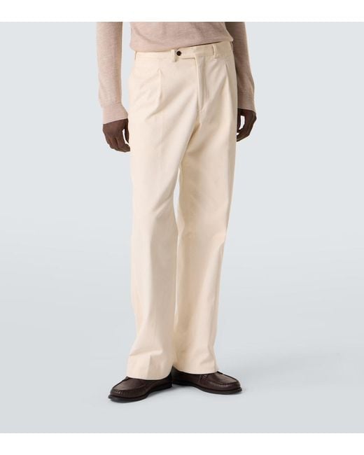 Saman Amel Natural Amo Cotton Straight Pants for men