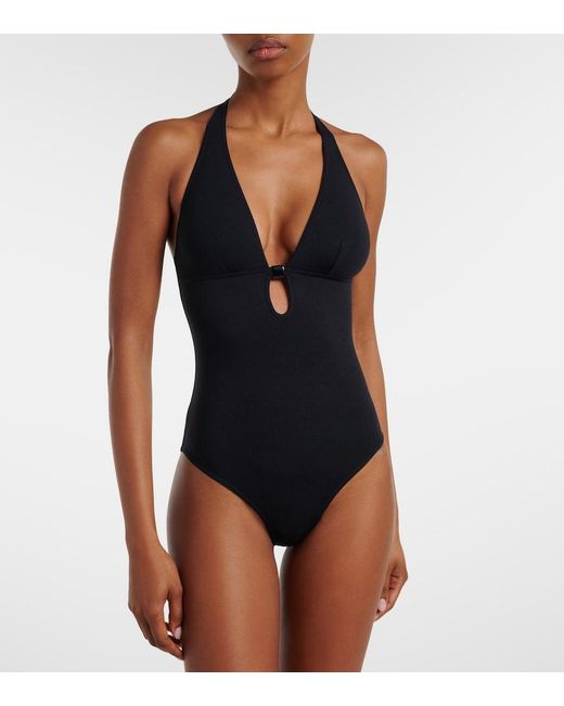 Eres Blue Harmony Halterneck Swimsuit
