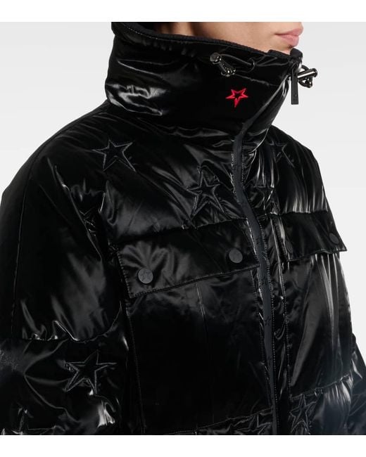 Perfect Moment Black Helen Flared Down Ski Suit
