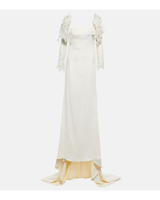 Danielle Frankel White Bridal Aria Gown