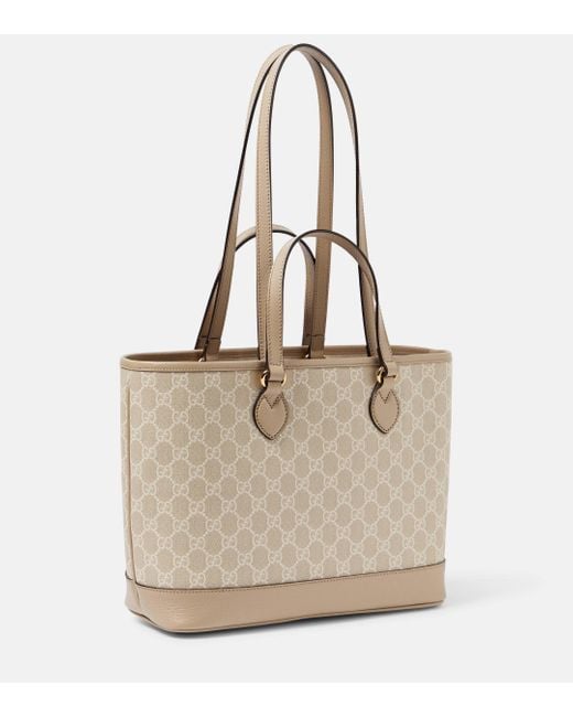 Gucci Natural Ophidia Large GG Canvas Tote Bag
