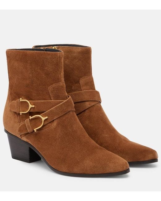 Veronica Beard Brown Ashby 50 Suede Ankle Boots
