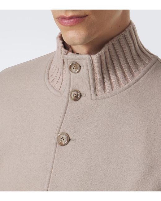 Fedeli Natural Cashmere Bomber Jacket for men