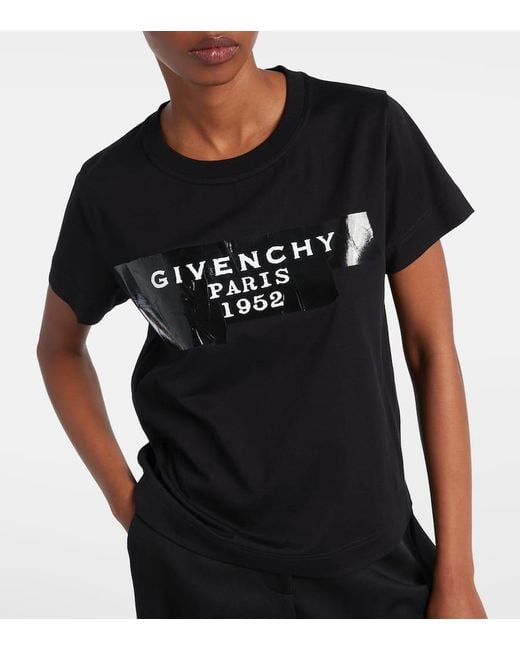Givenchy Black T-Shirt Aus Baumwoll-Jersey