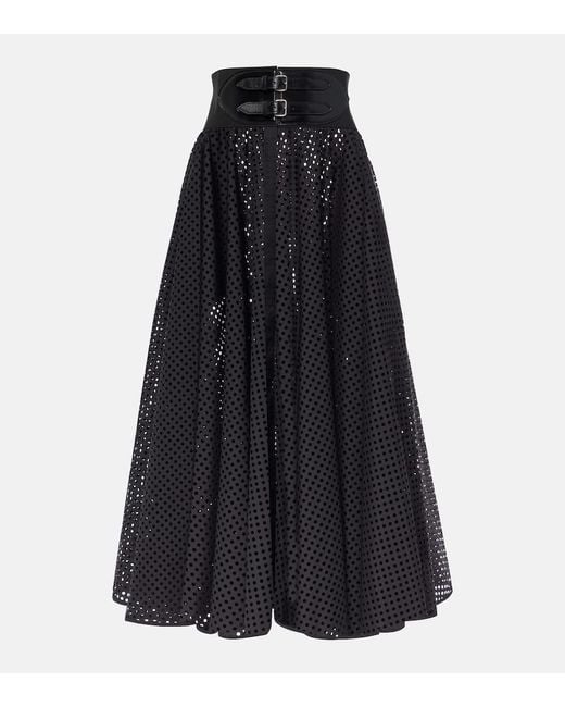 Gonna Midi di Alaïa in Blue