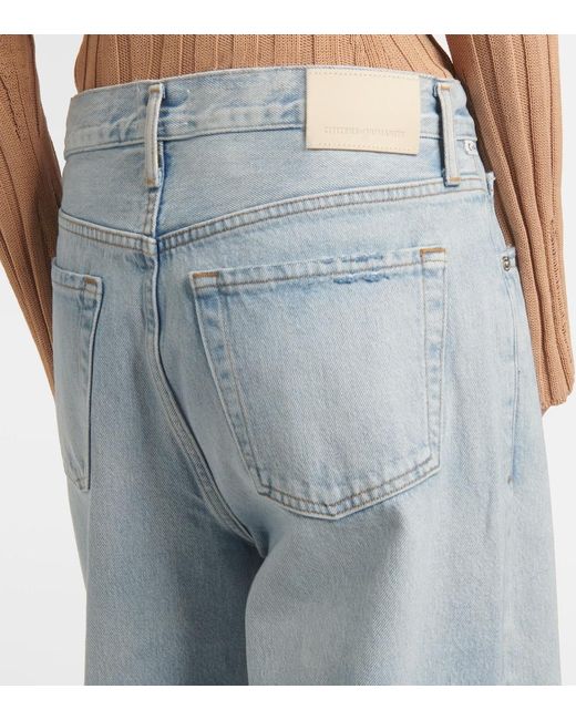 Citizens of Humanity Blue Miro High-Rise Wide-Leg Jeans
