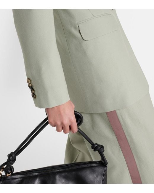 Dries Van Noten Green Wool Blazer