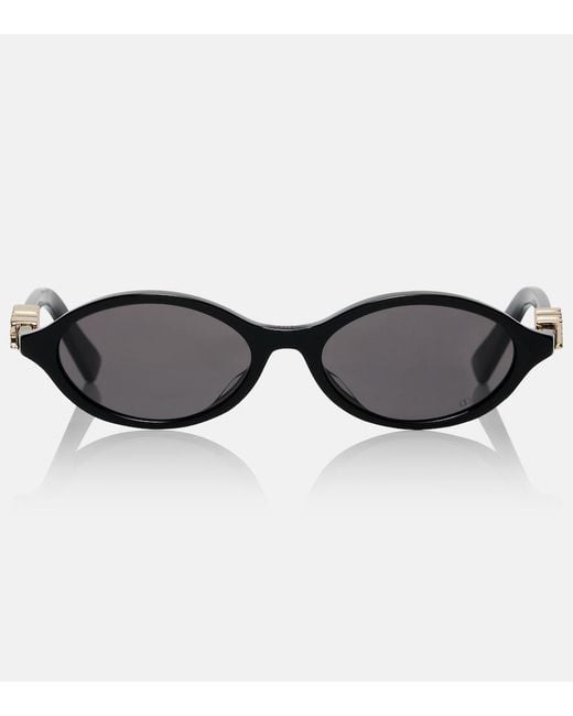 Dior Brown Diortreasure R1I Oval Sunglasses