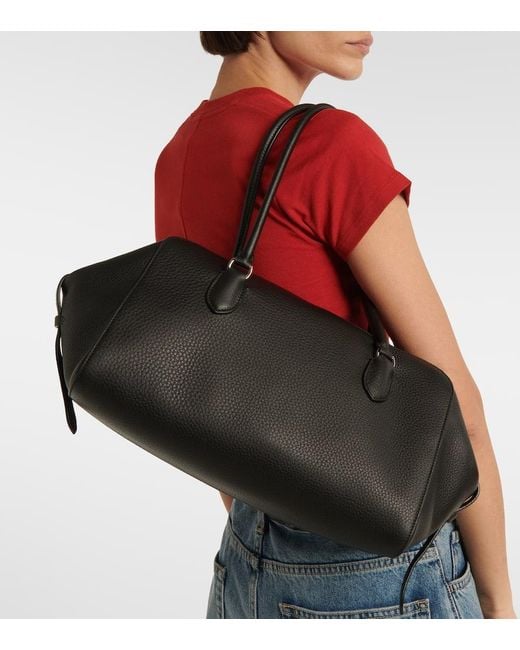 The Row Black Schultertasche Blake Aus Leder